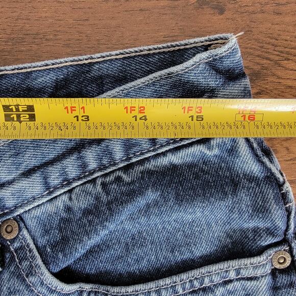 Nautica Flare Jeans Womens 12x31 (32x30) Non Stretch Made USA 100% Cotton Preppy - Picture 6 of 13